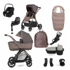 Silver Cross Reef Pushchair with First Bed Carrycot + Ultimate Pack & Maxi Cosi Pebble 360 Pro2 Car Seat & Base - Earth