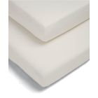 Mamas & Papas Cotbed Fitted Sheets (2 Pack) - Cream