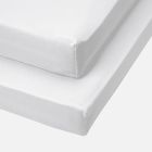 Tutti Bambini Cot Fitted Sheets (2pk) - Essentials White