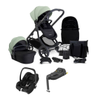 iCandy Orange 4 Pushchair with Maxicosi Cabriofix i-Size Car Seat and Base Compelte Travel System Bundle - Pistachio