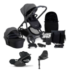 iCandy Orange 4 Pushchair with Cybex Cloud T i-Size Plus Car Seat and Base Compelte Travel System Bundle - Fossil