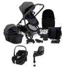 iCandy Orange 4 Pushchair with Maxicosi Pebble 360 Pro2 i-Size Car Seat and Base Compelte Travel System Bundle - Fossil