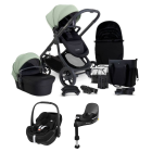 iCandy Orange 4 Pushchair with Maxicosi Pebble 360 Pro2 i-Size Car Seat and Base Compelte Travel System Bundle - Pistachio