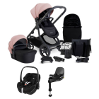 iCandy Orange 4 Pushchair with Maxicosi Pebble 360 Pro2 i-Size Car Seat and Base Compelte Travel System Bundle - Rose