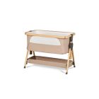 Silver Cross Lunar Bedside Crib - Oatmeal