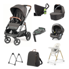 Peg Perego Veloce TC Stroller 11 Piece Travel System Bundle - Fiat 500