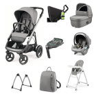 Peg Perego Veloce TC Stroller 11 Piece Travel System Bundle - Mercury