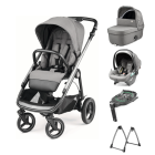 Peg Perego Veloce TC Stroller 7 Piece Travel System Bundle - Mercury