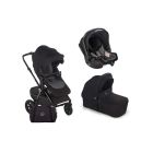 Jane Crosslight-3 + Sweet 3-in-1 Pushchair with Koos iSize R1 Car Seat - Cold Black