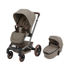 Maxi Cosi Fame Stroller & Carrycot - Twillic Truffle (Brown Wheels)