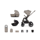 Venicci Upline2 3in1 Pushchair with Tiago 360 Beige Car Seat Bundle - Taupe