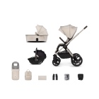 Venicci Upline2 3in1 Pushchair with Tiago 360 Beige Car Seat Bundle - Stone Beige