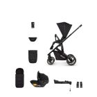 Venicci Empire Deluxe City Travel System Bundle (9 Piece Bundle) - Ultra Black