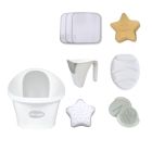 Shnuggle Baby Bath Essentials Bundle - White/Grey