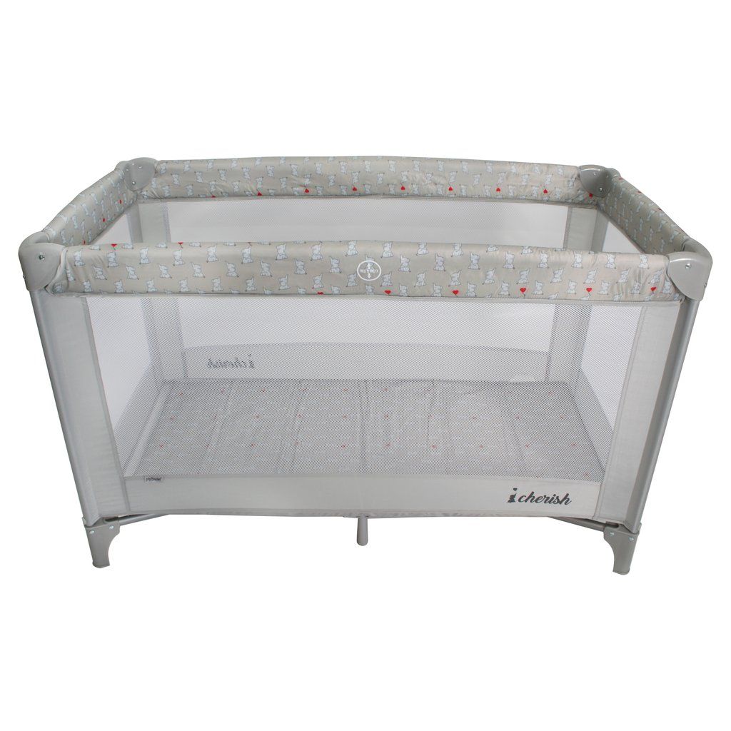 My babiie grey hot sale stars travel cot