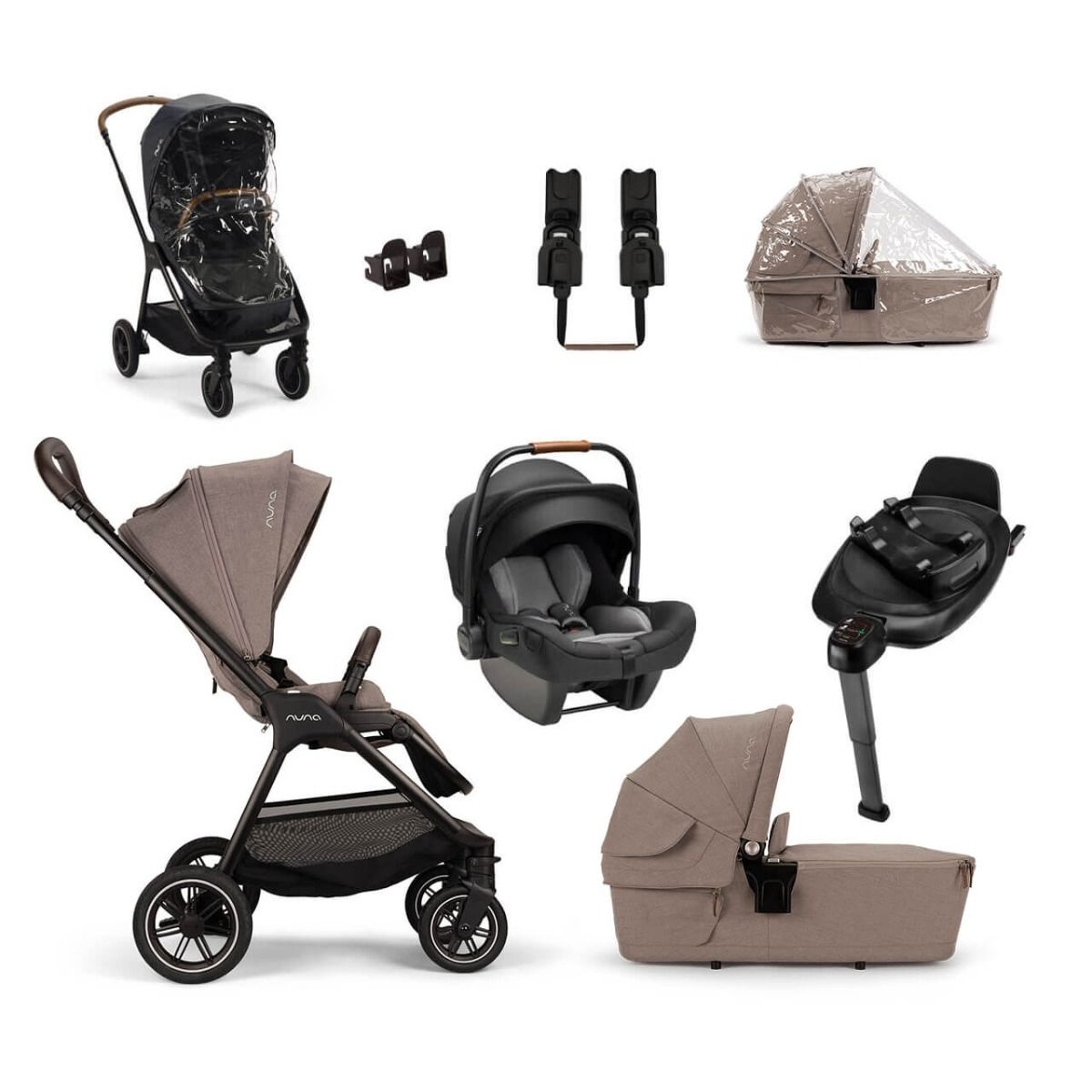 Nuna Triv Next + PIPA Next Generation Travel System - Cedar