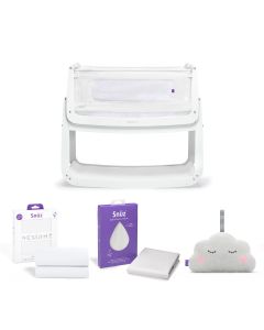 SnuzPod4 Bedside Crib Starter Bundle - White