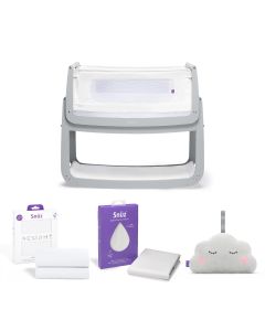 SnuzPod4 Bedside Crib Starter Bundle - Dove