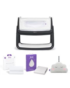 SnuzPod4 Bedside Crib Starter Bundle - Slate