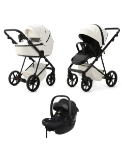 Mee-go Milano EVO 3 in 1 Travel System- Pearl White