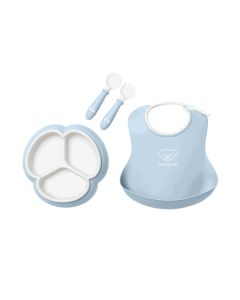 BabyBjorn Mealtime Set (4 pcs) - Powder Blue