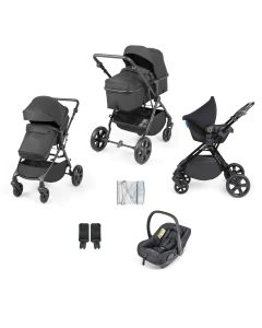 Ickle Bubba Comet 3 in 1 Travel System with Astral - Black/Black/Black