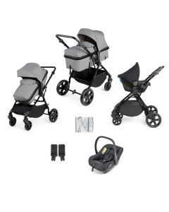 Ickle Bubba Comet 3 in 1 Travel System with Astral - Black/Space Grey/Black