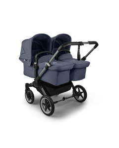 Bugaboo Donkey 5 Twin Complete Pushchair - Graphite/Stormy Blue