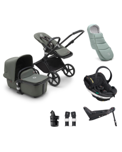 Bugaboo Fox Cub Stroller Bundle with BeSafe Go Beyond Anthracite Mesh Car Seat and Base - Forest Green