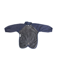 Silly Billyz Towel Long Sleeve Highchair Hugger Bib - Navy