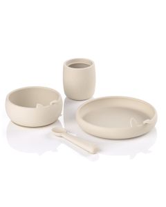 Jane Silicone Dinner Set - Sand