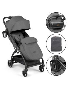 Ickle Bubba Aries Prime Autofold Stroller - Graphite Grey