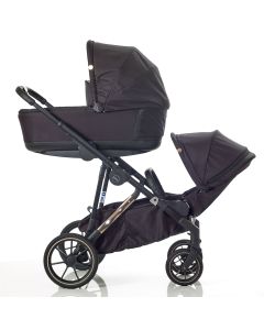 Mee-go UNO Plus 2 in 1 Stroller - Black/Chrome