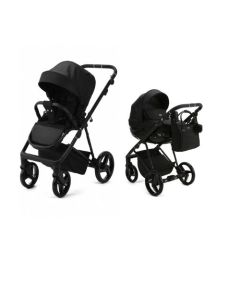 Mee-Go Milano Quantum 2-in-1 Pram & Accessories - Carbon Black