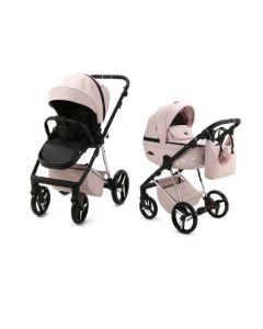 Mee-Go Milano Quantum 2-in-1 Pram & Accessories - Pretty in Pink