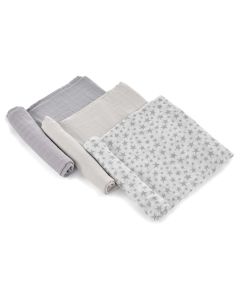 Jane Bamboo Muslin Cloth (3 Pk) - Star