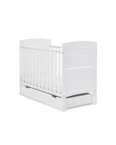 Obaby Grace Mini Cot Bed & Underdrawer - White