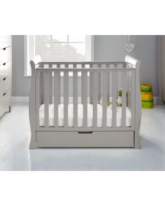 Obaby Stamford Space Saver Sleigh 3 Piece Room Set - Warm Grey