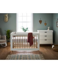 Obaby Maya Mini 2 Piece Room Set - White with Natural