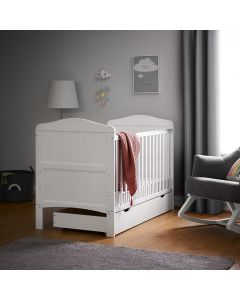 Obaby Whitby Cot Bed & Underdrawer - White