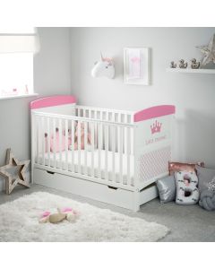 Obaby Grace Inspire Cot Bed & Underdrawer - Little Princess