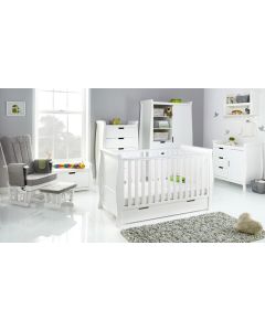 Obaby Stamford Classic Sleigh 7 Piece Room Set - White