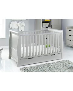 Obaby Stamford Classic Sleigh 2 Piece Room Set - Warm Grey