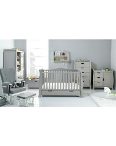 Obaby Stamford Classic Sleigh 7 Piece Room Set - Warm Grey