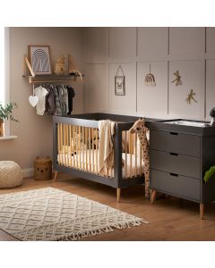 Obaby Maya 2 Piece Room Set - Slate with Natural