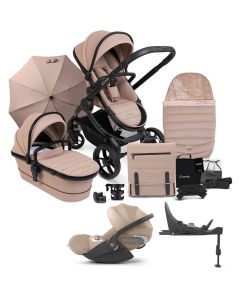 iCandy Peach 7 Cybex Cloud T i-Size Plus Complete Travel System Bundle - Cookie