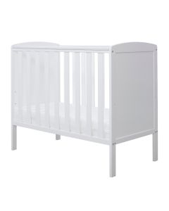 Ickle Bubba Coleby Space Saver Cot and Fibre Mattress - White