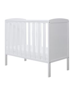 Ickle Bubba Coleby Space Saver Cot and All Seasons Premium Pocket Sprung Mattress - White