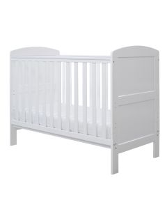 Ickle Bubba Coleby Mini Cot Bed and All Seasons Premium Pocket Sprung Mattress - White