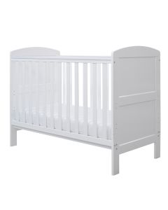 Ickle Bubba Coleby Mini Cot Bed and Fibre Mattress - White